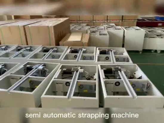 Gute Qualität Halbautomatische Umreifungsmaschine Verpackungsmaschine für Karton