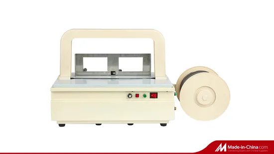 Gute Qualität Halbautomatische Umreifungsmaschine Verpackungsmaschine für Karton